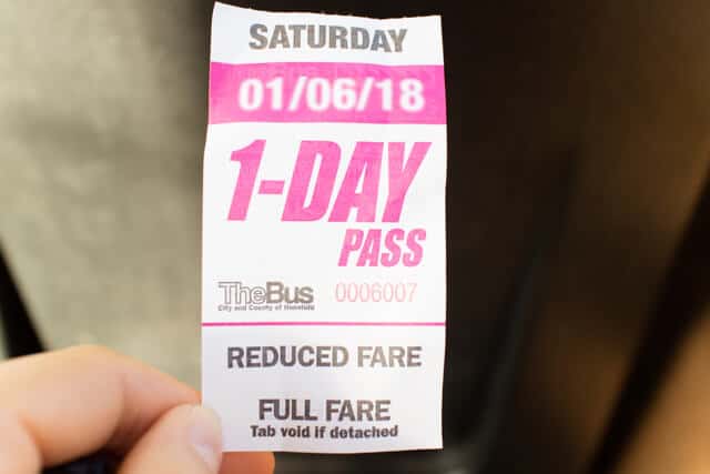 The bus1day pass